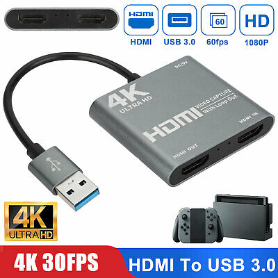 4k 1080p Hdmi To Usb 3.0 Video Capture Card Hd Game Recorder For Live Streaming