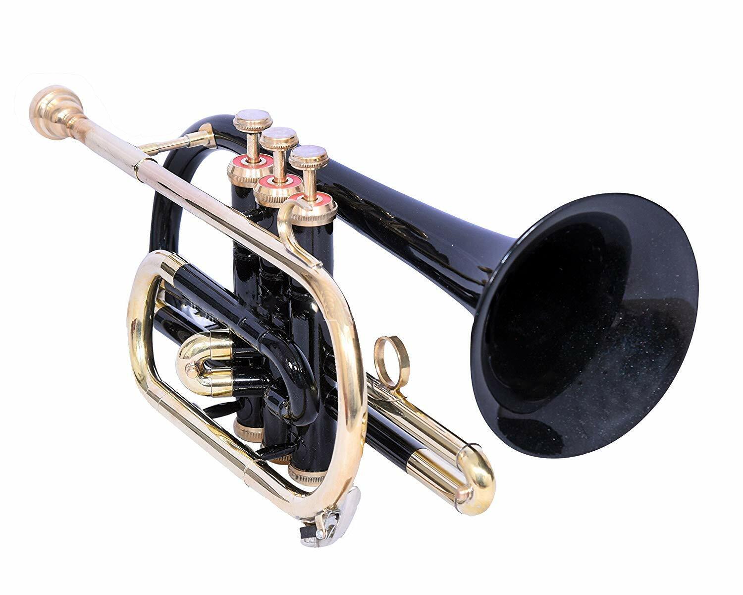 Cyber Monday/ Black Colored /cornet Bb Pitch For Sale With Free Hard Case And Mp