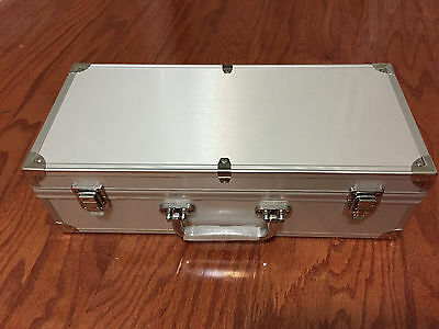 Aluminum Storage & Display Box Case Holds 50 Pcgs Ngc Anacs Coin Holders Slabs