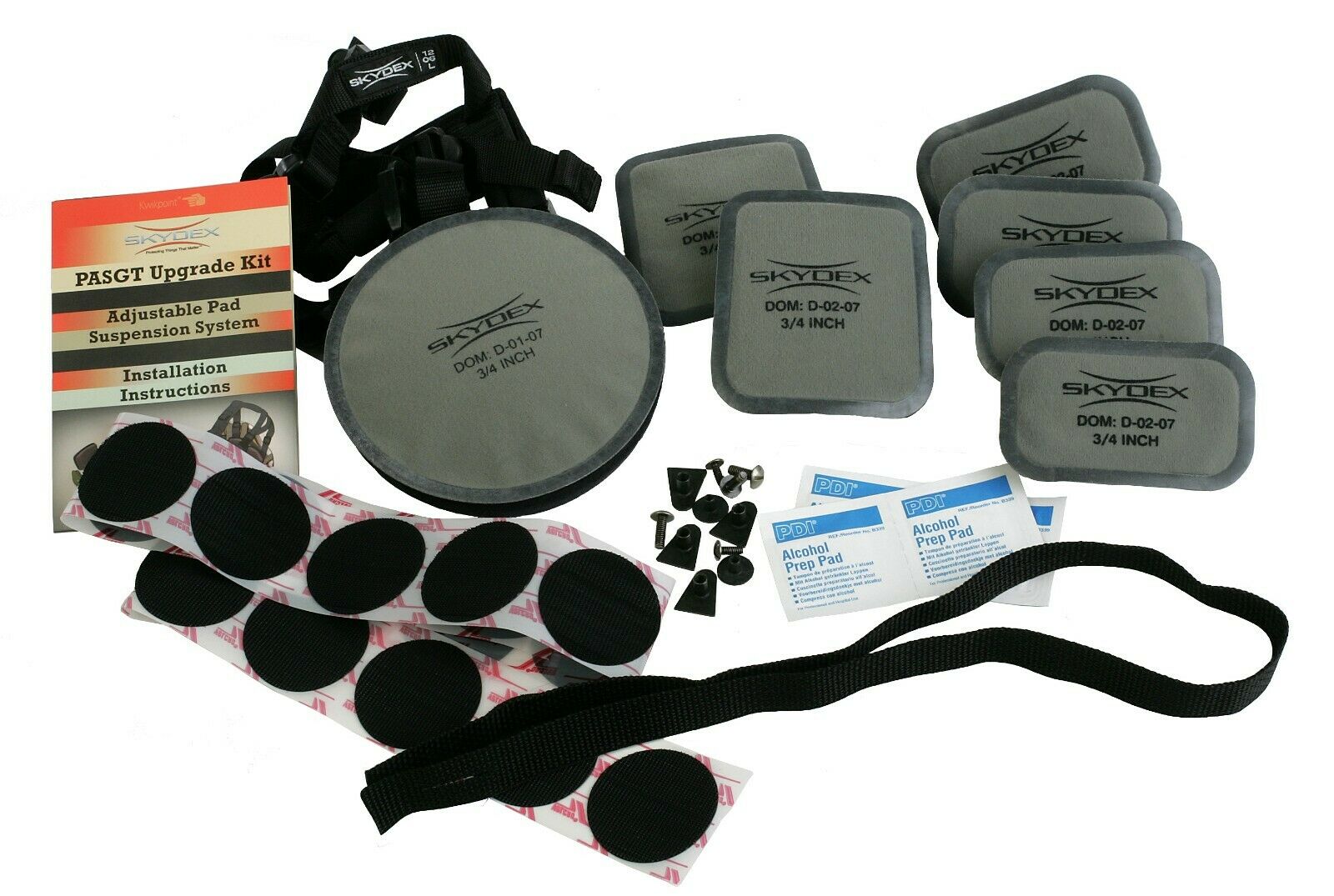 Skydex Pasgt Ballistic Helmet Pad Upgrade System Kit, 3/4" Pads Lwh