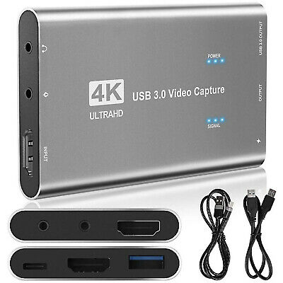 4k Hdmi Usb3.0 Video Capture Card Live Streaming Recorder For Ps4 Nintendo